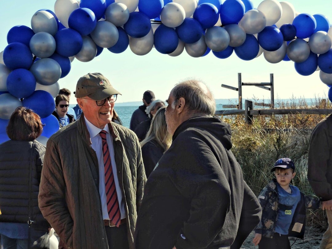 seniors enjoying local event