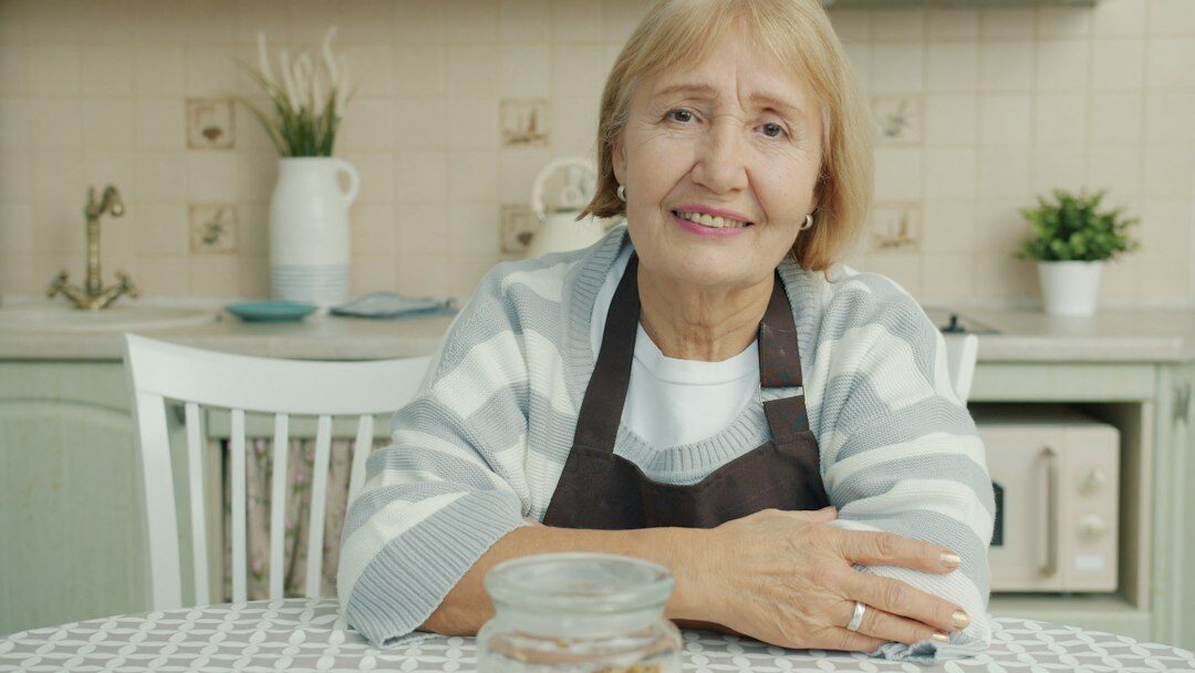 senior woman smiling